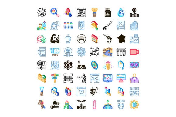 Business, Finance & Health Isometric Icons