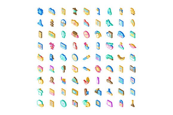 Isometric Collection of Diverse Concepts for Creative and Professional Workflows