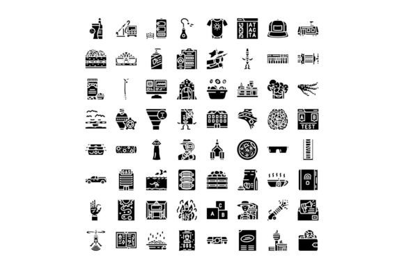 Miscellaneous Black Glyph Symbols Collec