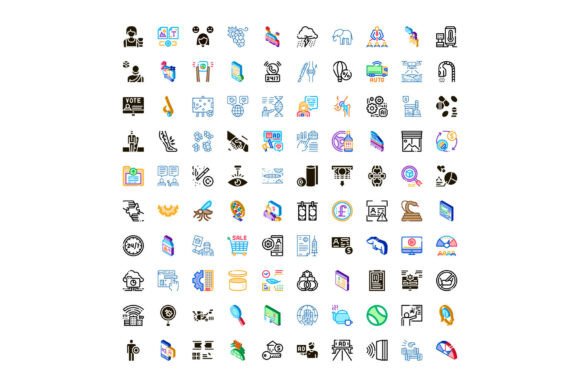 Vector Line Icons Set with Various Categ: A Practical Asset for Modern UI Design